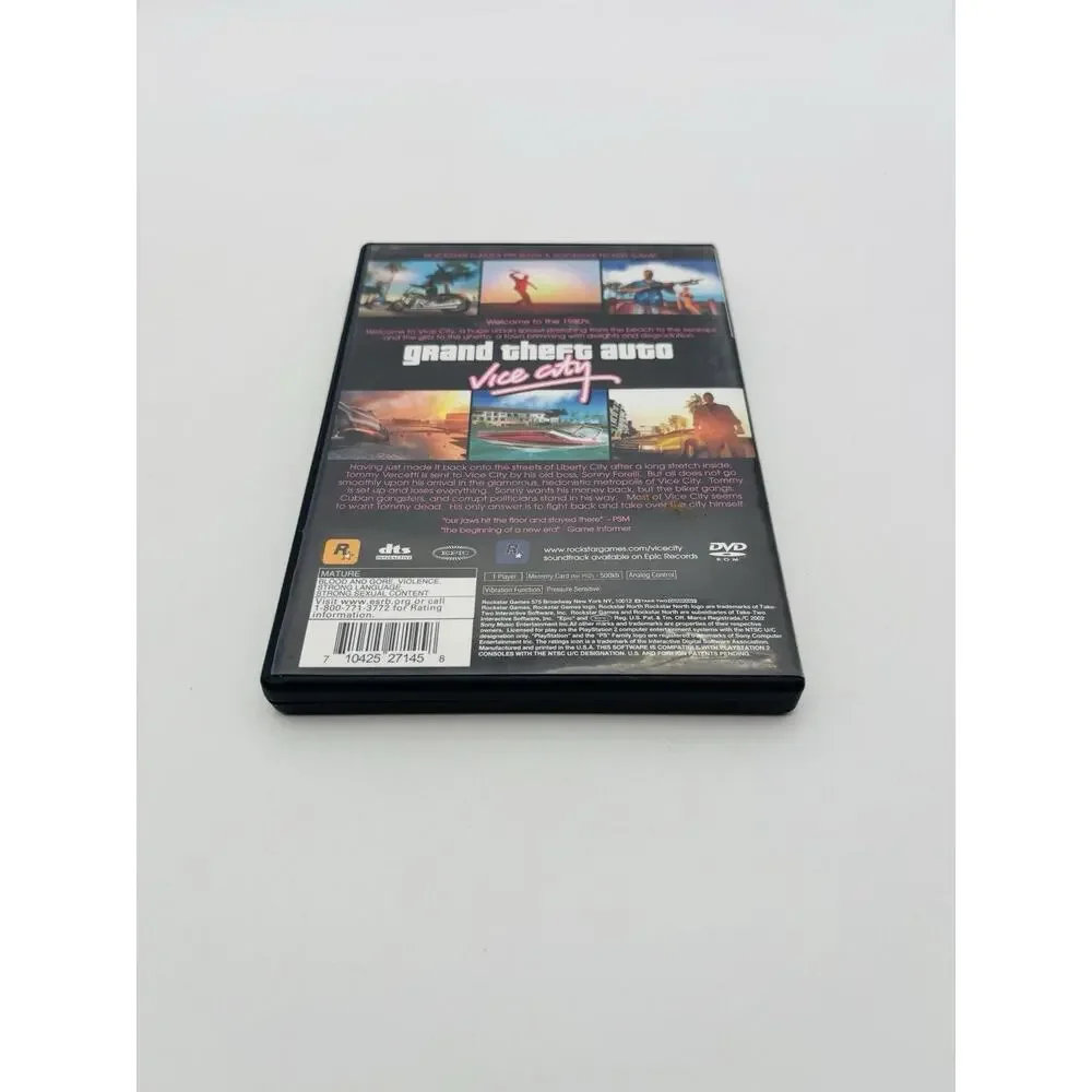 Grand Theft Auto: Vice City - (Sony PlayStation 2, 2003) PS2 Complete Works